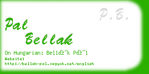 pal bellak business card